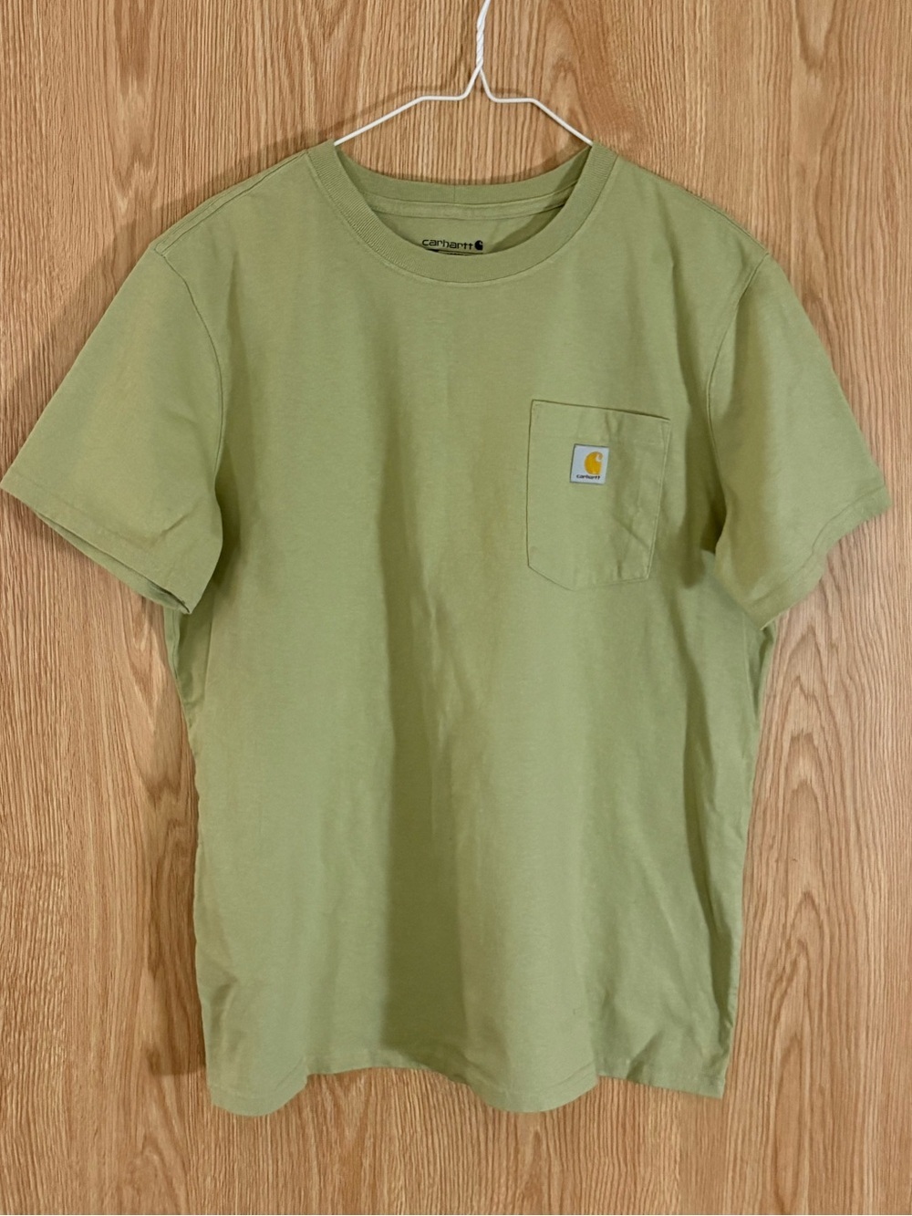 Carhartt Light Green Crewneck Loose Fit Short Sleeve Pocket Tee